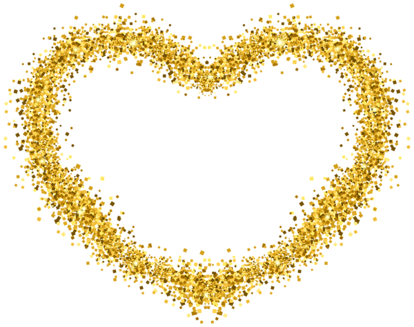 This png image - Decorative Gold Heart Transparent Image, is available for free download
