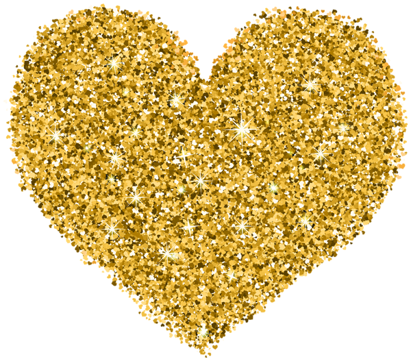 This png image - Decorative Golden Heart Transparent Image, is available for free download