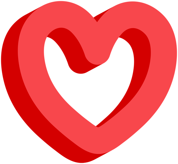 This png image - Decorative Heart Red PNG Clipart, is available for free download