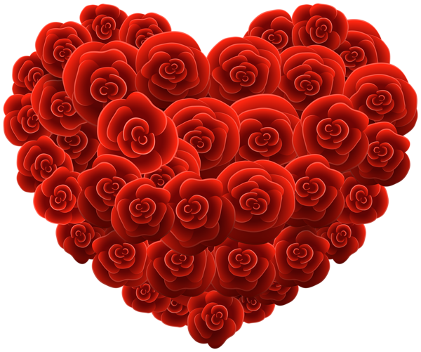 This png image - Decorative Red Rose Heart Transparent PNG Image, is available for free download