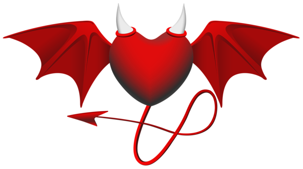 This png image - Devil Heart PNG Clipart Image, is available for free download