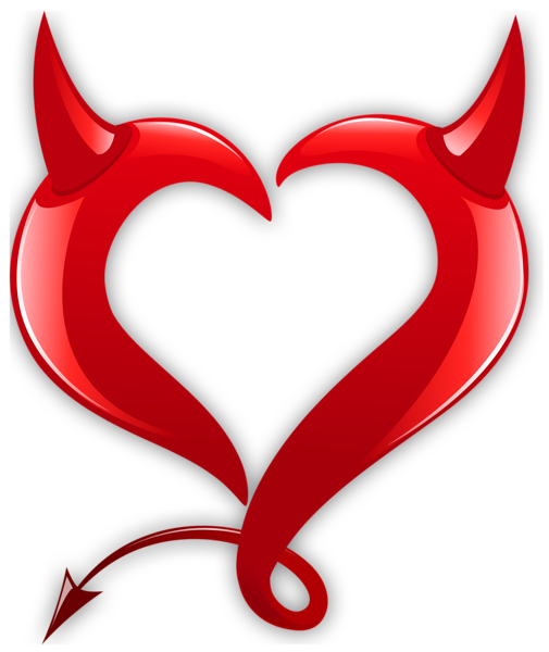 This png image - Devil Heart PNG Clipart Picture, is available for free download