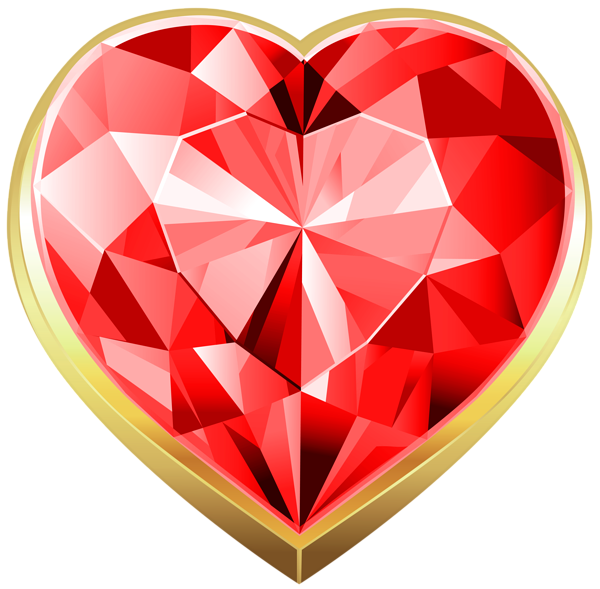 This png image - Diamond Heart Deco PNG Transparent Clipart, is available for free download