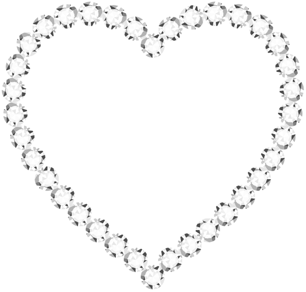 This png image - Diamond Heart PNG Clip Art Image, is available for free download