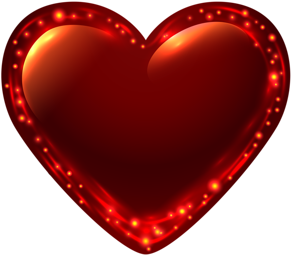 This png image - Fiery Glowing Heart PNG Clip Art Image, is available for free download