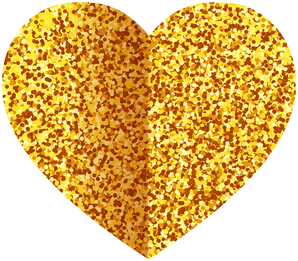 This png image - Gold Deco Heart Transparent Clip Art Image, is available for free download