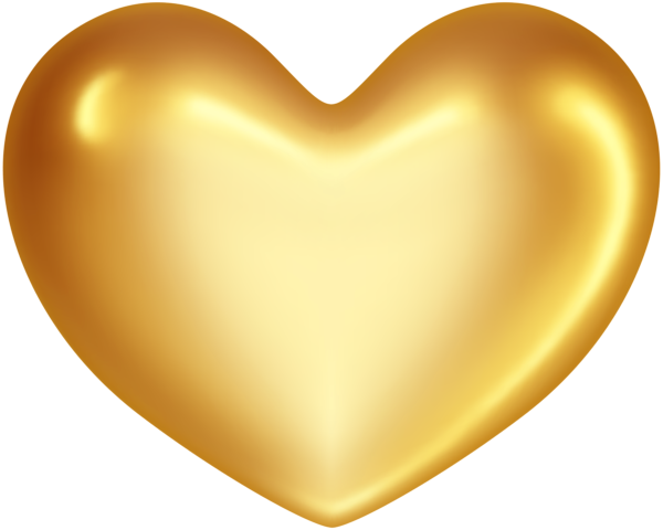 This png image - Gold Heart PNG Clip Art, is available for free download