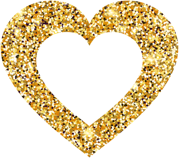 This png image - Golden Heart Transparent Clip Art, is available for free download