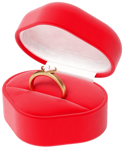 This png image - Heart Box with Ring, is available for free download