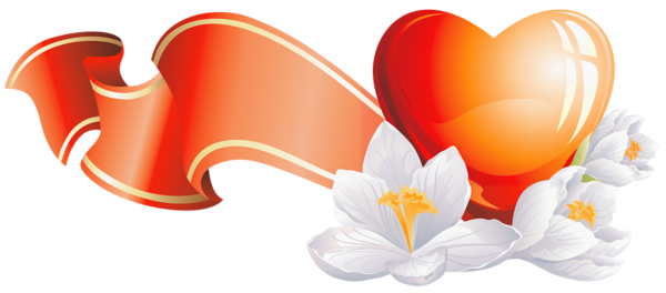This png image - Heart Element with White Flowers Clipart, is available for free download