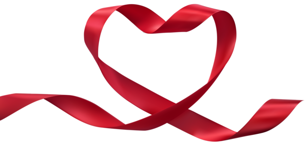 This png image - Heart Ribbon Transparent PNG Clip Art Image, is available for free download