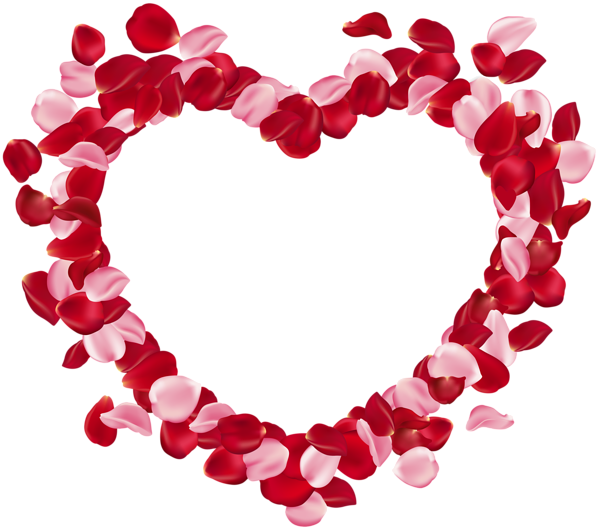 This png image - Heart Rose Petals Clip Art Image, is available for free download