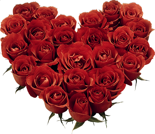 This png image - Heart of Roses Clipart, is available for free download