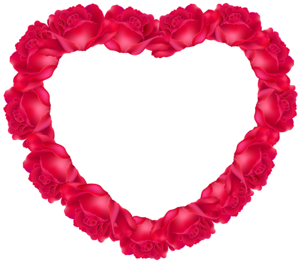 This png image - Heart of Roses PNG Clipart Image, is available for free download