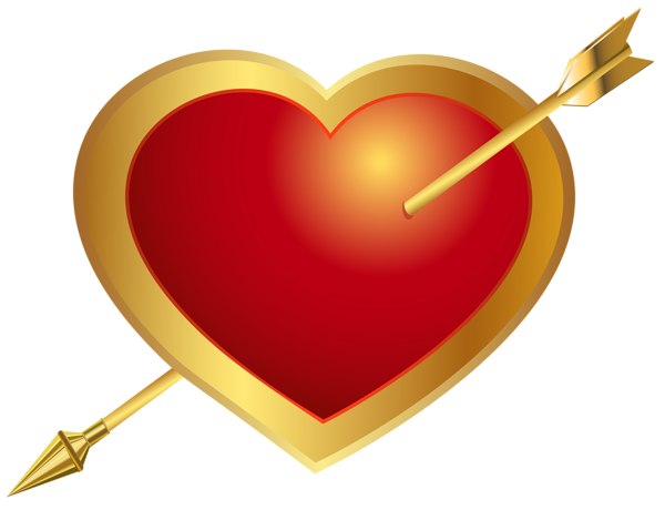 This png image - Heart with Arrow PNG Clip Art Image, is available for free download