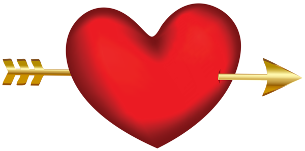 This png image - Heart with Arrow Transparent Clip Art Image, is available for free download