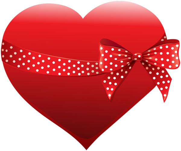 This png image - Heart with Bow Transparent Clip Art Image, is available for free download