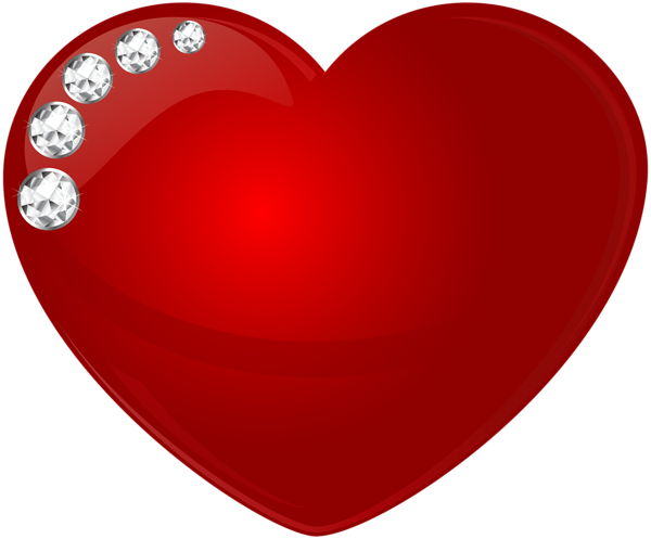 This png image - Heart with Diamonds Transparent Clip Art Image, is available for free download