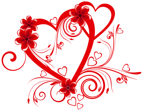 This png image - Heart with Flowers PNG Clipart, is available for free download