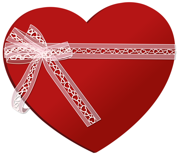 This png image - Heart with Heart Ribbon PNG Clip Art Image, is available for free download