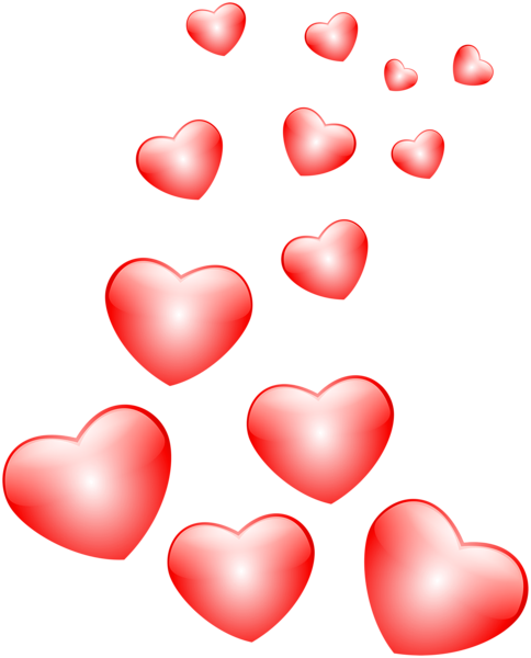 This png image - Hearts Red PNG Clip Art Image, is available for free download