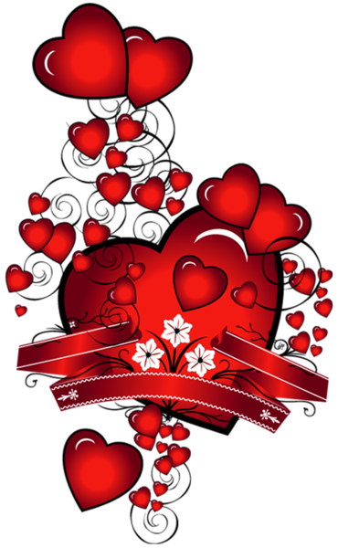 Hearts with Flowers Art PNG Picture | Gallery Yopriceville - High