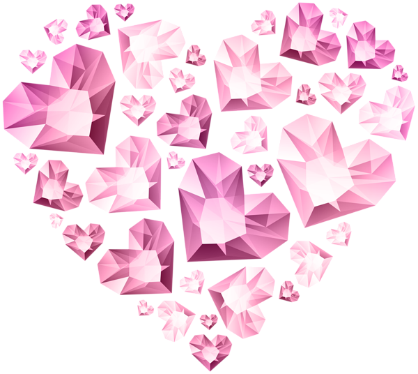 This png image - Hert of Diamond Hearts Transparent Clip Art, is available for free download