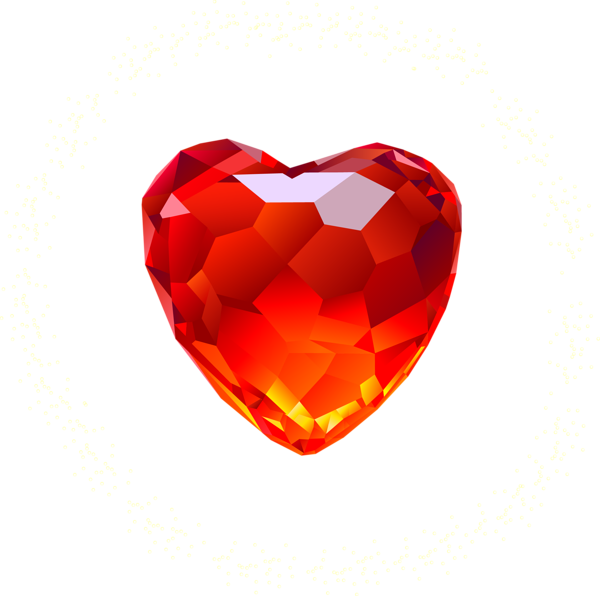 This png image - Large Red Diamond Heart Clipart, is available for free download