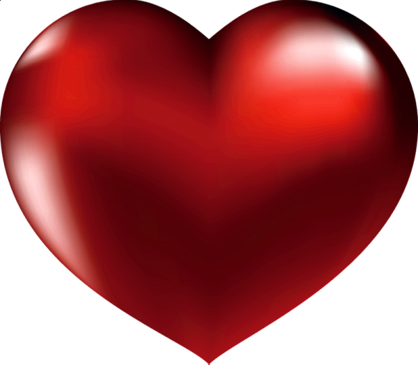 This png image - Large Red Heart Clipart, is available for free download