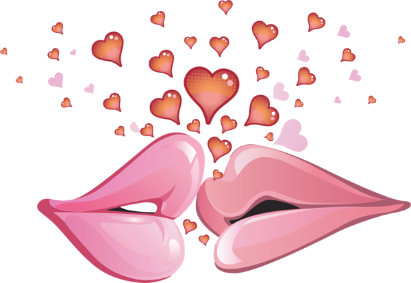 This png image - Lips and Hearts PNG Clipart, is available for free download