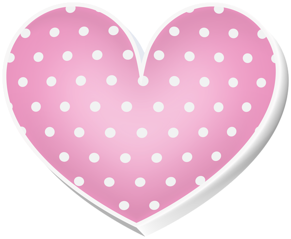 This png image - Pink Dotted Heart Transparent Clipart, is available for free download