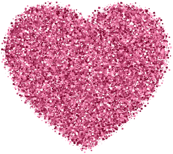 This png image - Pink Glittering Heart PNG Clipart, is available for free download