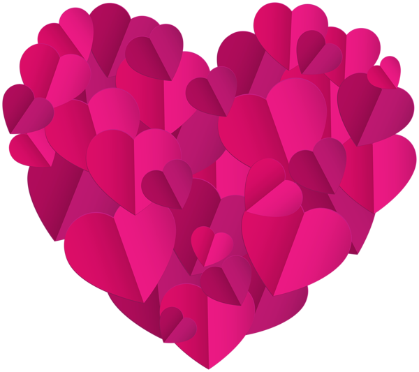 This png image - Pink Heart of Hearts Transparent Clipart, is available for free download