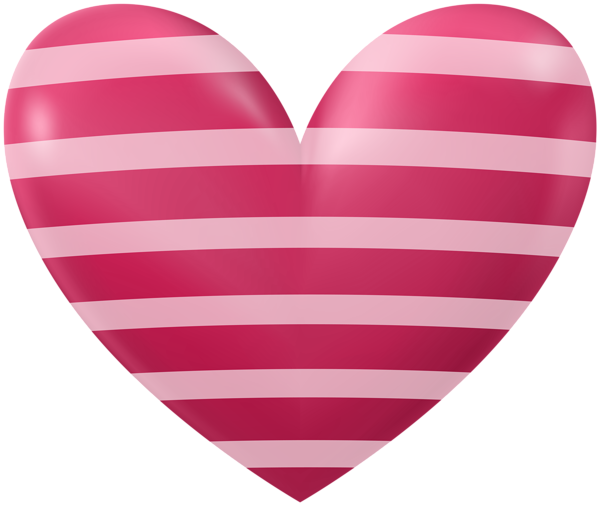 This png image - Pink Striped Heart Transparent Clipart, is available for free download