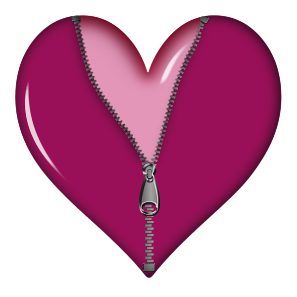 This png image - Pink Zipped Heart PNG Picture, is available for free download