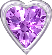 This png image - Purple Diamond Heart Clipart, is available for free download