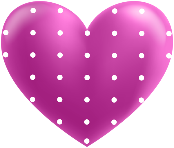 This png image - Purple Dotted Heart PNG Clipart, is available for free download