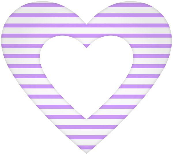 This png image - Purple Striped Heart Transparent PNG Clipart, is available for free download