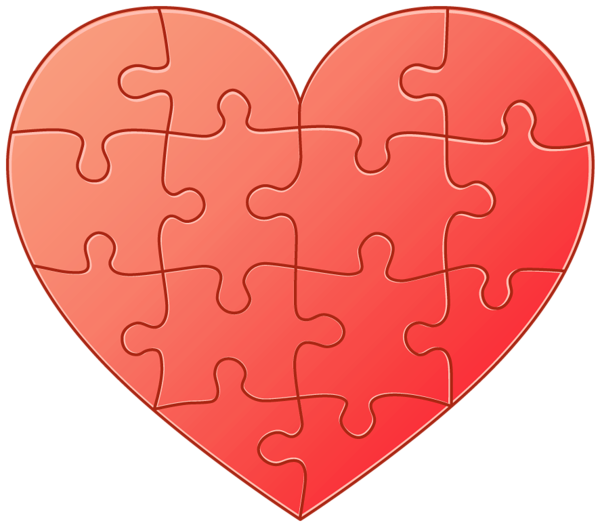 This png image - Puzzle Heart PNG Clipart, is available for free download