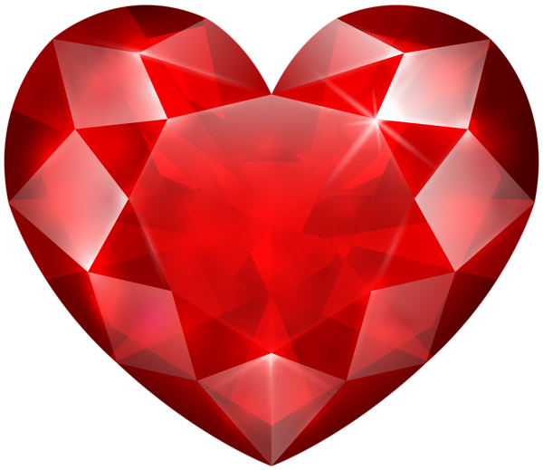 This png image - Red Crystal Heart PNG Clip Art Image, is available for free download