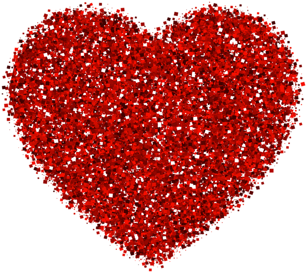 This png image - Red Glittering Heart PNG Clipart, is available for free download