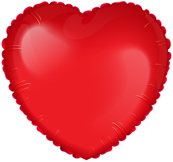 This png image - Red Heart Balloon Style PNG Clipart, is available for free download