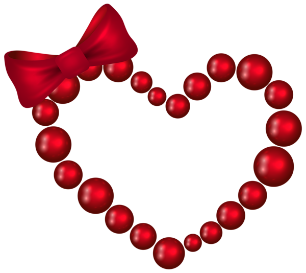 This png image - Red Heart with Bow Transparent PNG Clip Art Image, is available for free download