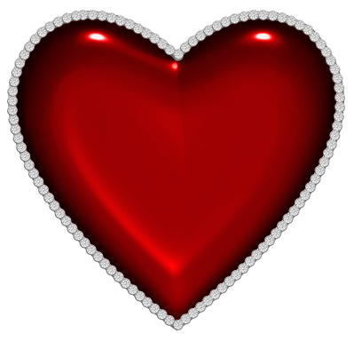 This png image - Red Heart with Diamonds PNG Clipart, is available for free download