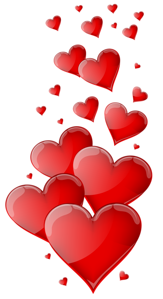 This png image - Red Hearts PNG Clipart Image, is available for free download