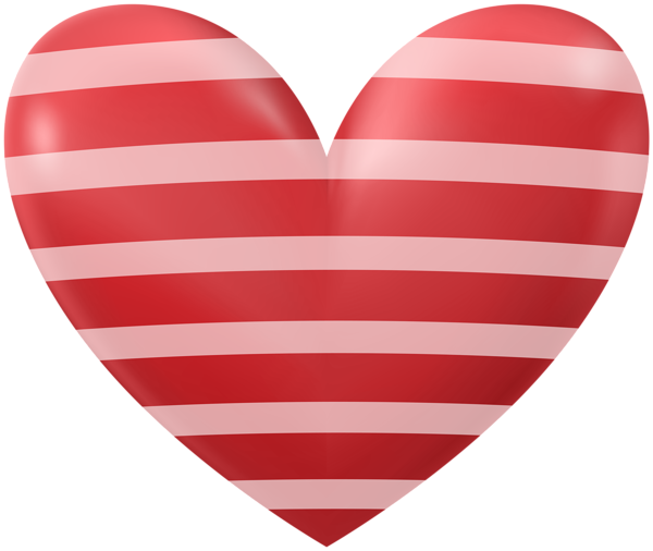 This png image - Red Striped Heart Transparent Clipart, is available for free download