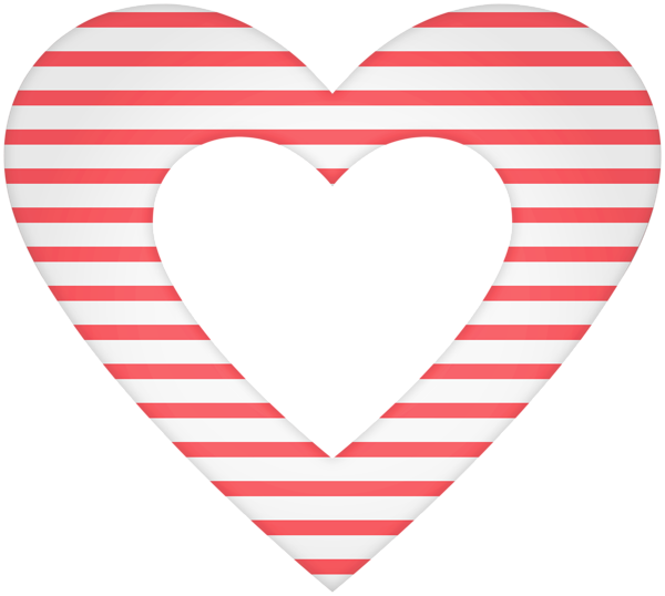 This png image - Red Striped Heart Transparent PNG Clipart, is available for free download