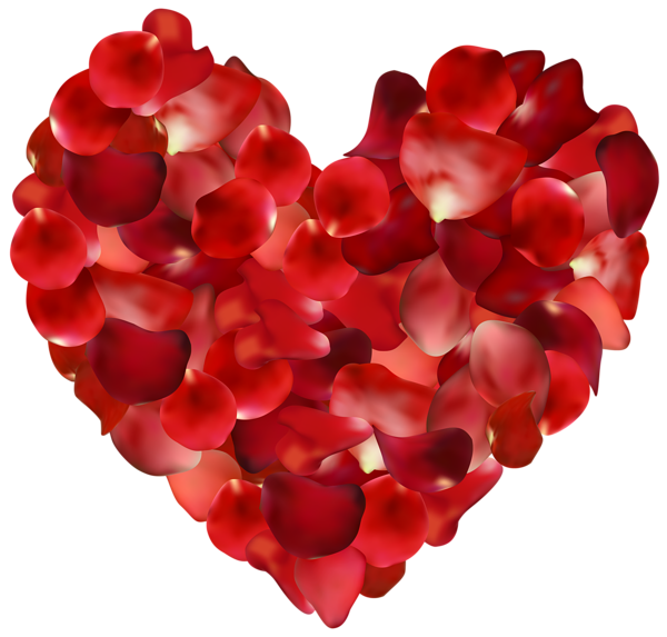 This png image - Rose Petals Hearts Transparent PNG Clip Art Image, is available for free download