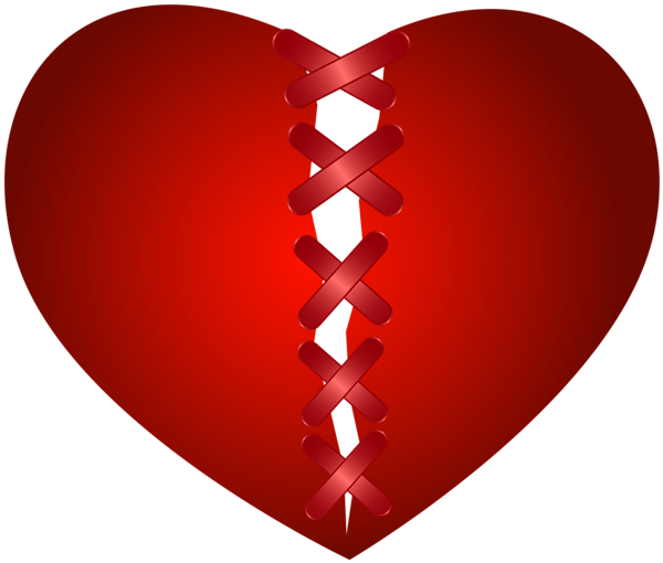 This png image - Sewn Broken Heart Transparent Clip Art Image, is available for free download