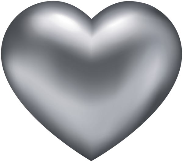 This png image - Silver Heart Transparent PNG Clip Art, is available for free download
